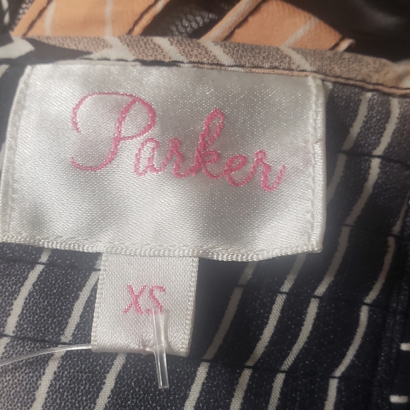 Parker Sz XS NWT Molly Strapless Geo Mini-Dress - Picture 11 of 15